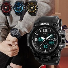 Mens Watch Army Military Alarm