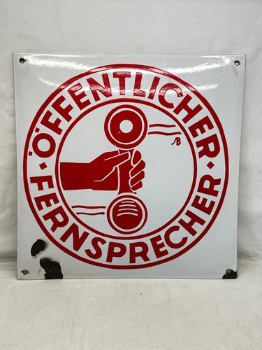 Antique enamel sign around - antique,