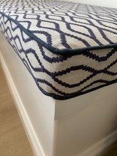 Upholstered Bench Seat Cushion 1240 Mm Wide Brenna Fabric From Clarke & Clarke