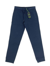 Joggers BOSS Mens Dark Blue Tracksuit Bottoms With Logo - Haiko Size XL