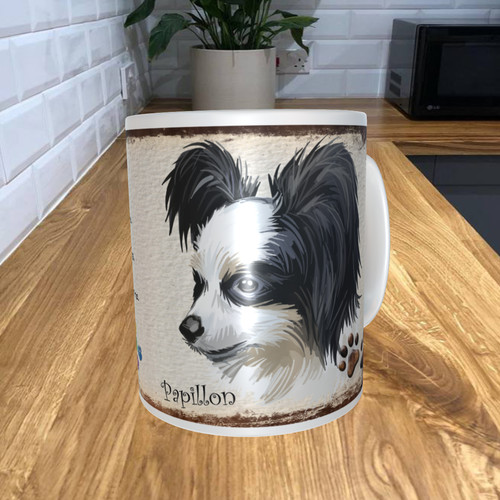 Papillon dog 11oz - papillon,