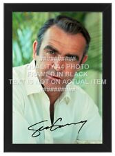 SEAN CONNERY SIGNED PHOTO PRINTED AUTOGRAPH FRAMED OPTION JAMES BOND 007