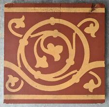 Victorian Arts & Crafts Reclaimed 6"x6" Red Encaustic Tiles By Maw & Co