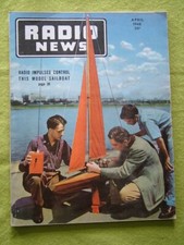 RADIO NEWS / APRIL 1948 / RADIO IMPULSES CONTROL THIS MODEL SAILBOAT