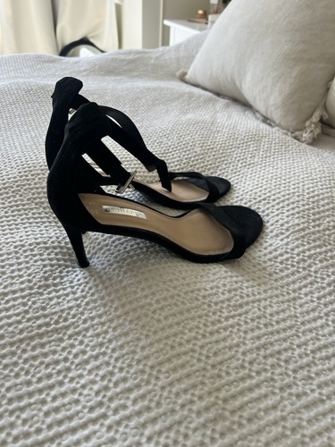 Primark black strappy sandals - black,