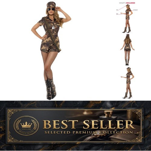 Army girl sexy costume - sexy,