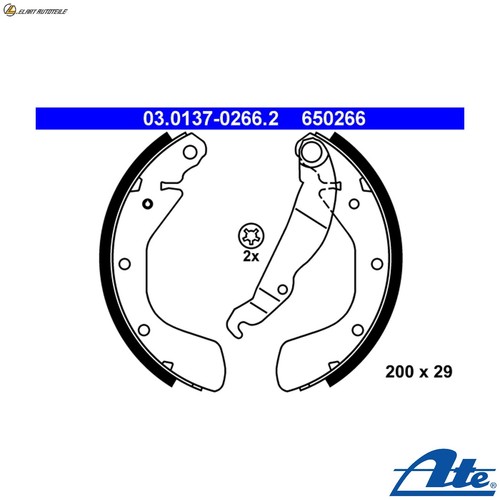 Brake shoe set - brake,