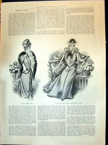 Old 1898 ladies fashion - 1898,