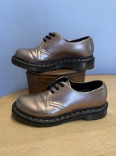 Dr. Martens AirWair Bronze Colour Vegan Derby  Shoes Size UK 4  See Description