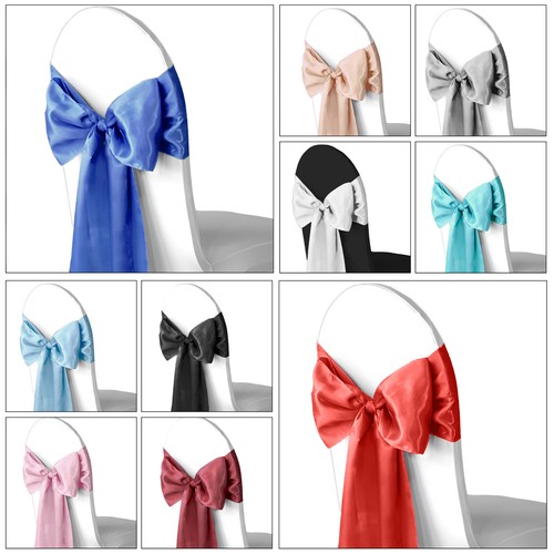 Chair sashes satin cover bow - satin,