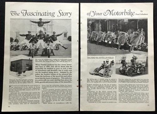 Antique motorbikes 1932 - motorbikes,