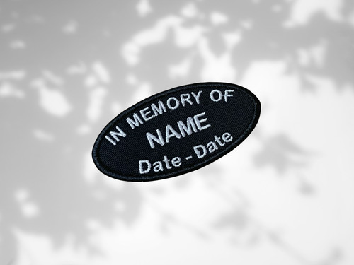Biker memorial custom patch - memorial,