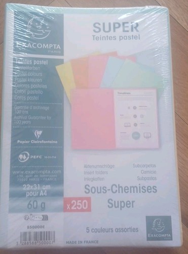Exacompta insert folders - a4,