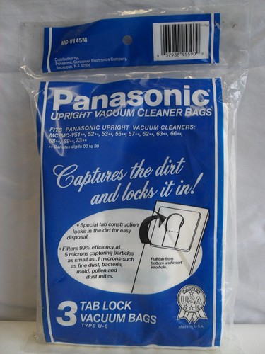 Panasonic upright vacuum - panasonic, bags