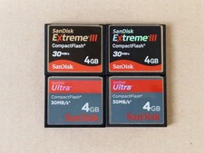 4 x 4GB Sandisk Extreme Ultra