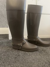 Jimmy Choo Taupe wellington Boots- Size 36 - Size 3.5