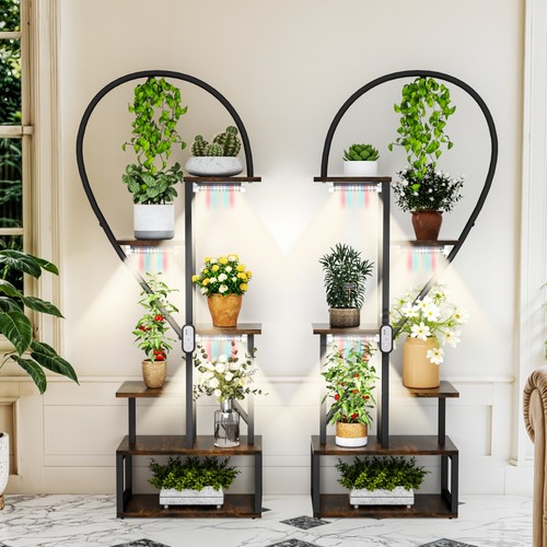 Tall plant stand with grow - plant,