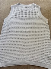 M&S White Knitted Sleeveless