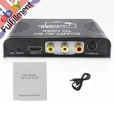 Scart AV S-video Composite AV RCA To HDMI 1080P Video&Audio Converter Adapter