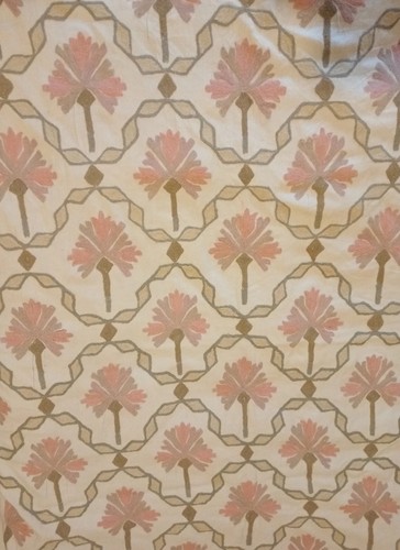 Vintage hand stitched crewel