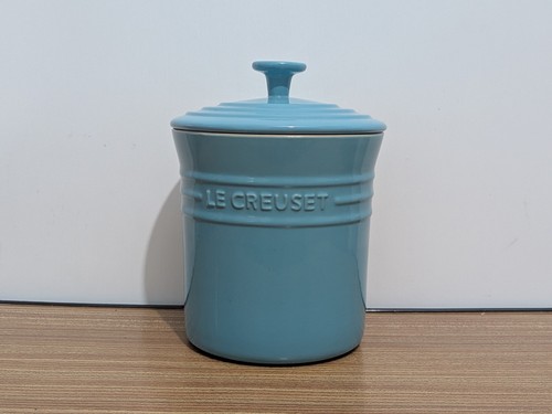 Lecreuset jar blue - jar, with