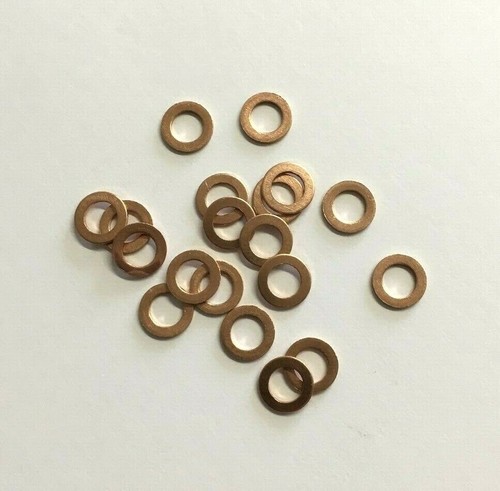 Copper sealing washers 6mm id - copper,
