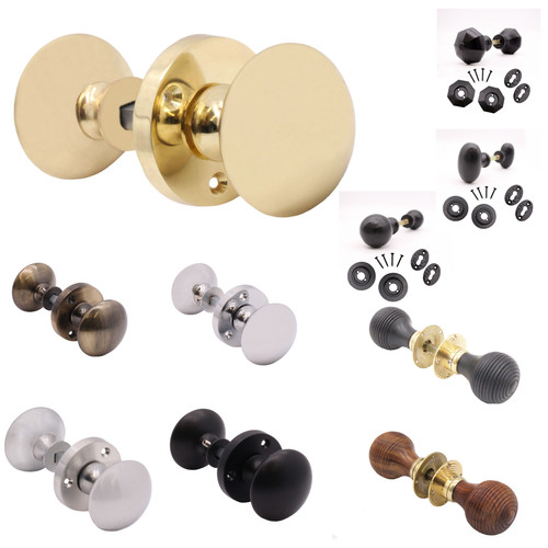 Rim door knob sets choices - rim,