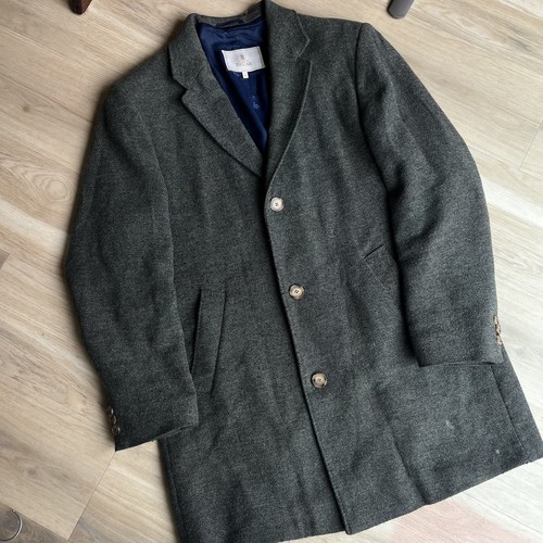 Men classic green olive wool - olive,
