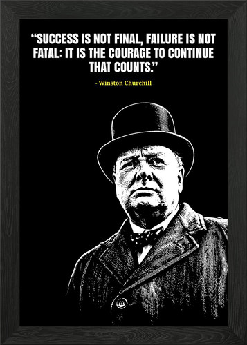 Winston churchill quote poster - winston,