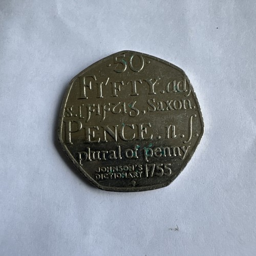 Fifty pence coin - gb,