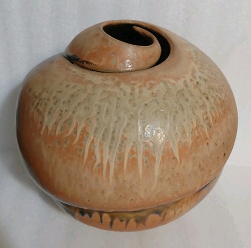 Large studio art pottery - art, shell