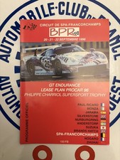 BPR GT programme 1996  - Spa