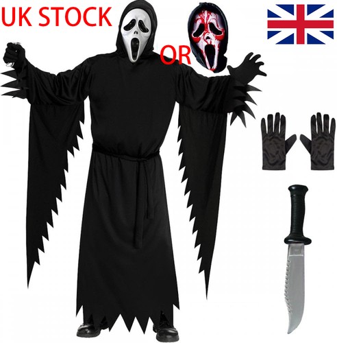 Adult kids scream ghost - ghost, face