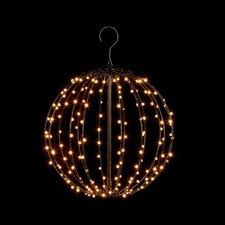 Christmas Fairy Lights 3D Ball LED Multifunction Hanging Ornaments -Warm white