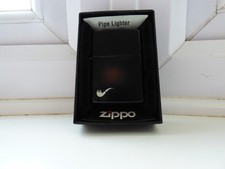 BLACK ZIPPO PIPE LIGHTER A 20/F 18 INSERT IN ORIGINAL BOX