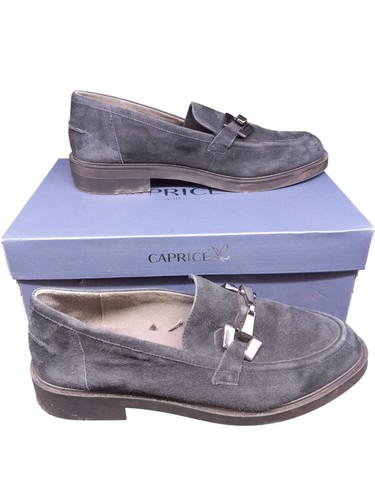 Caprice ocean suede loafers - ocean,
