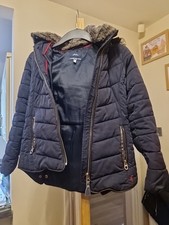 Girls' Navy Padded Coat Joules