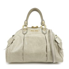 MIU MIU Leather Ribbon 2Way