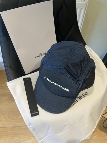 Stone island hat blue econyl - island,