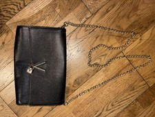 valentino medium black chain