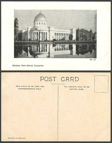 India old postcard - india, calcutta