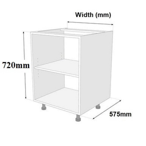 Flat pack cream kitchen - cream,