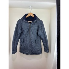 Barbour Grace Polarquilt Jacket – Navy – Size 14 – Belt Missing -Great Condition