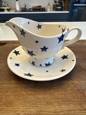 Emma Bridgewater Pottery Starry Skies Rare Gravy Boat And Saucer 2012 1st