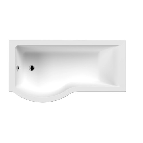 Shaped shower bath - bath, lh