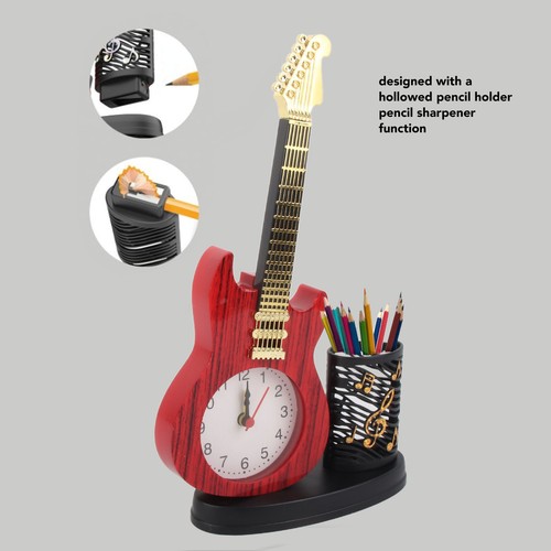 Vintage desk clock guitar - —vintage,