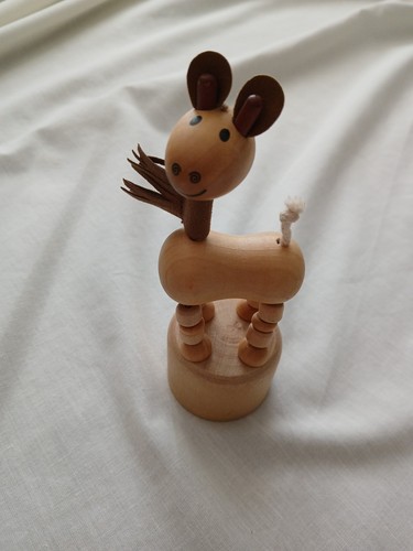 Vintage wooden reindeer - vintage,