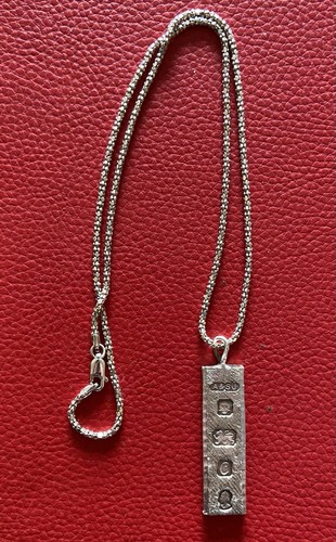 Vintage sterling silver ingot - vintage,