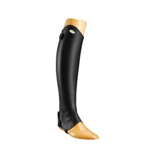 Parlanti Calfskin Elastic Mini Chaps-Black