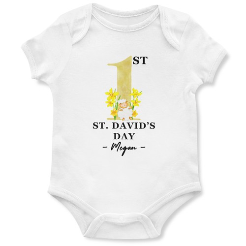 1st davids day personalised - 1st,